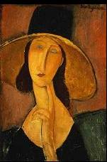 Modigliani: Jeanne Hébuterne au grand chapeau, 1918