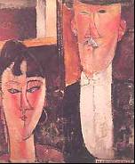 Modigliani: la mariée et le marié, 1915