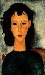 Modigliani: portrait d'une petite fille, 1917