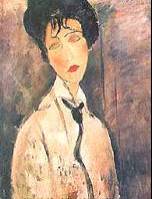 Modigliani: Donna con cravatta nera, 1918